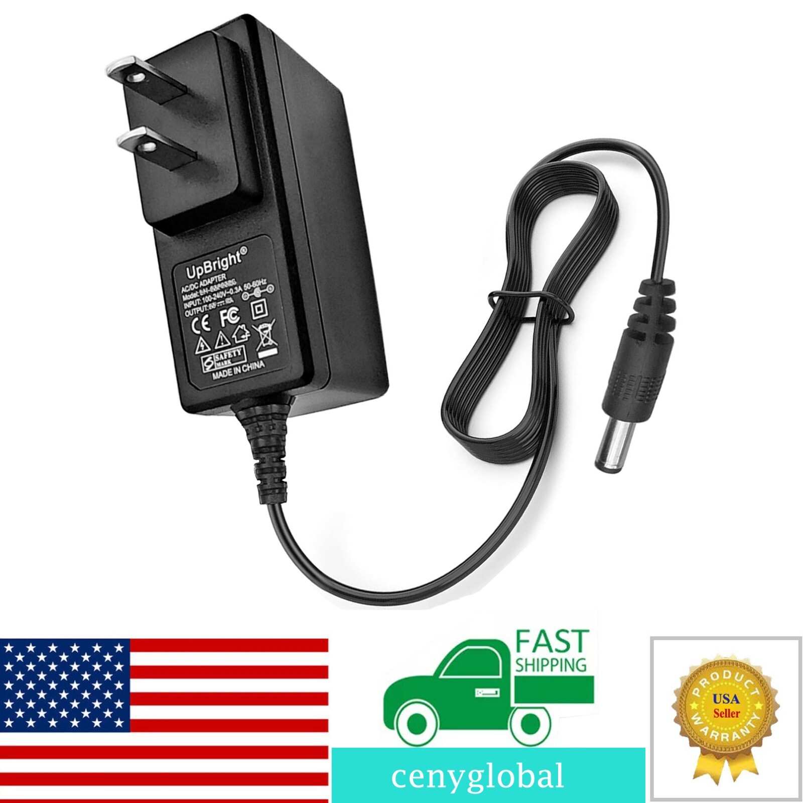 AC/DC Adapter For Boifun Portable DVD Player 12V 1.5A Power Supply Cord Charger