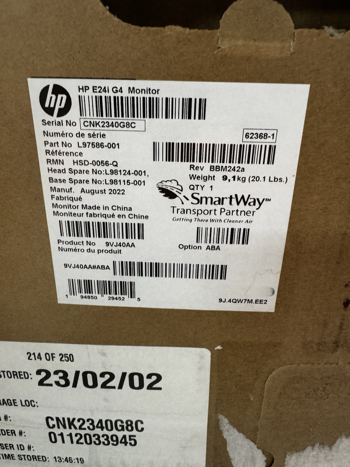 Brand New HP E24i G4 24" WUXGA IPS Monitor 1920x1200 - Sealed - 3 year  warranty
