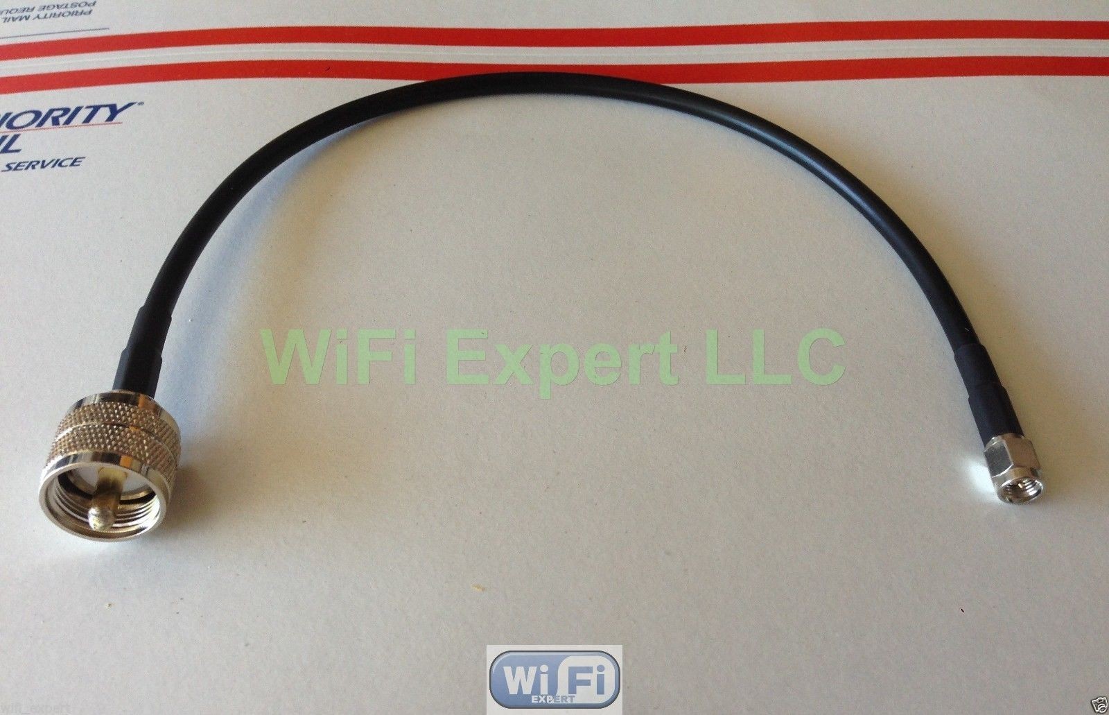 TIMES® LMR195 LOW LOSS FLEX COAX RF CABLE SMA MALE TO UHF PL259 MALE RADIO USA