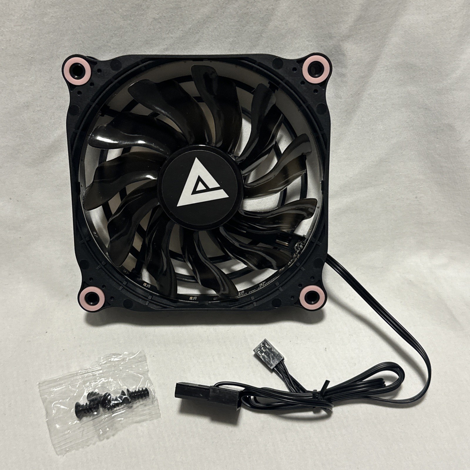 Lot of 5 120mm ARGB PC Case Cooling Fans Black White Blades 5V 3-Pin NEW