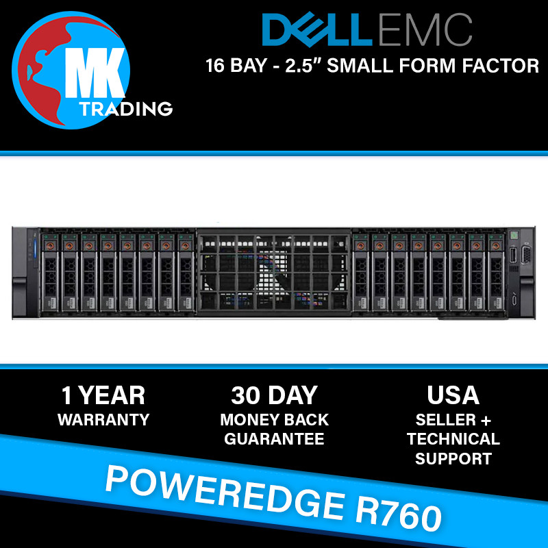 Dell PowerEdge R760 16B SFF 2U Server -V2- Choose CPU/RAM/Drives - Wholesale