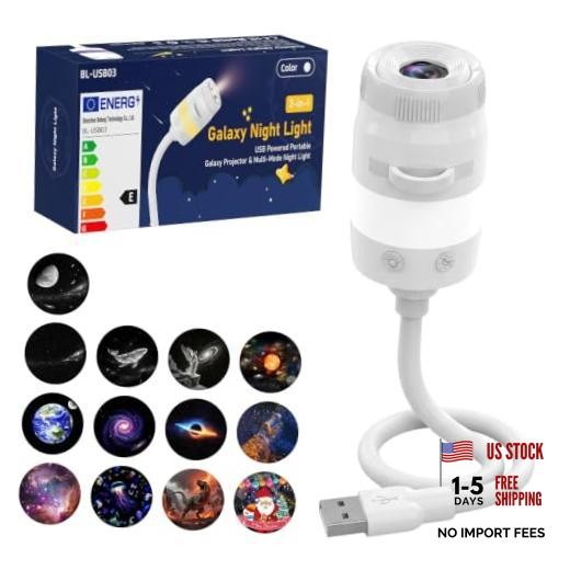 Galaxy Projector Night Light, Upgraded HD Star Projector with 13 Projection