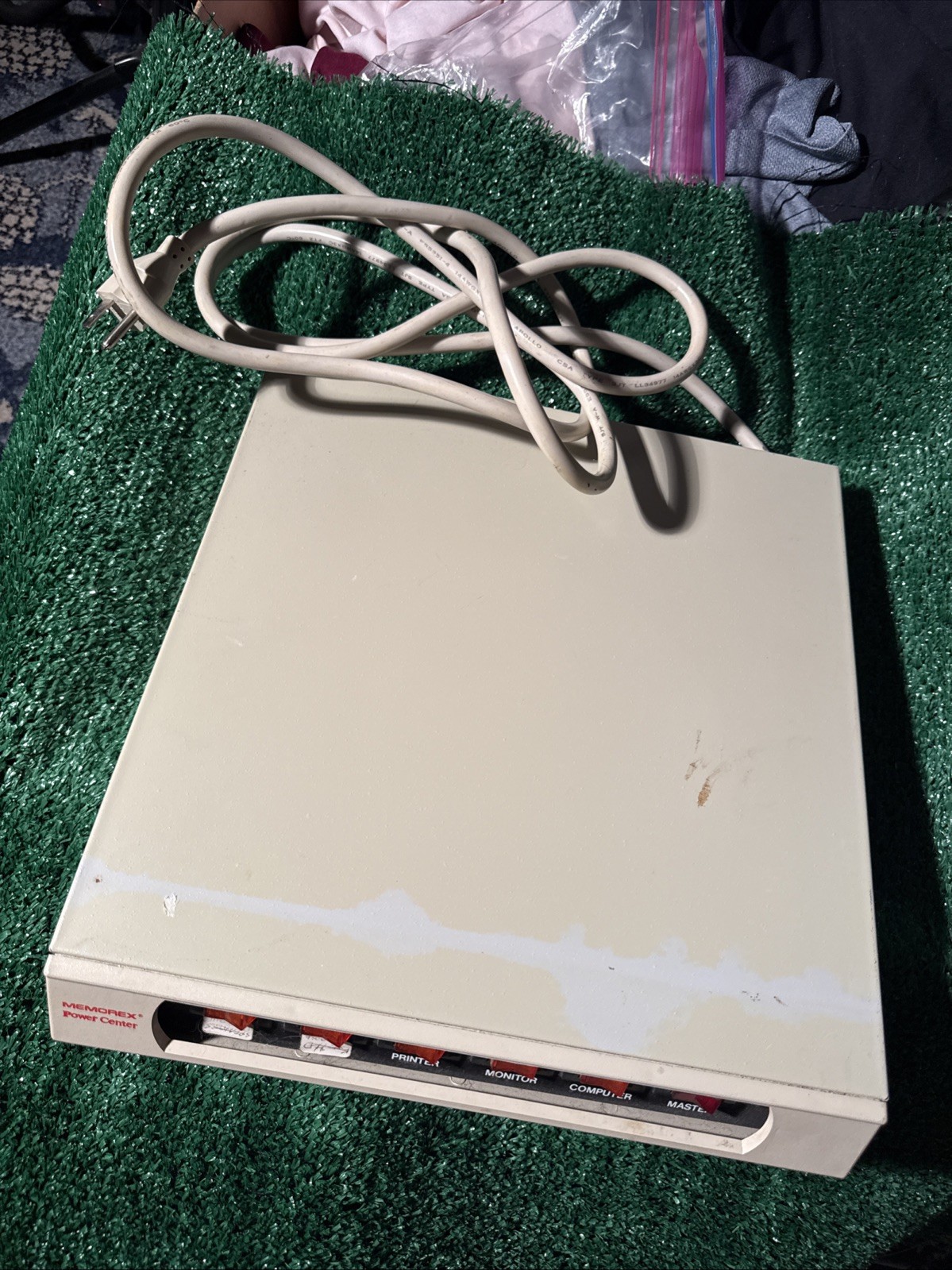 Vintage Memorex Power Center 5 Outlet Surge Protector TVSS1449 PC-006-1 *TESTED*