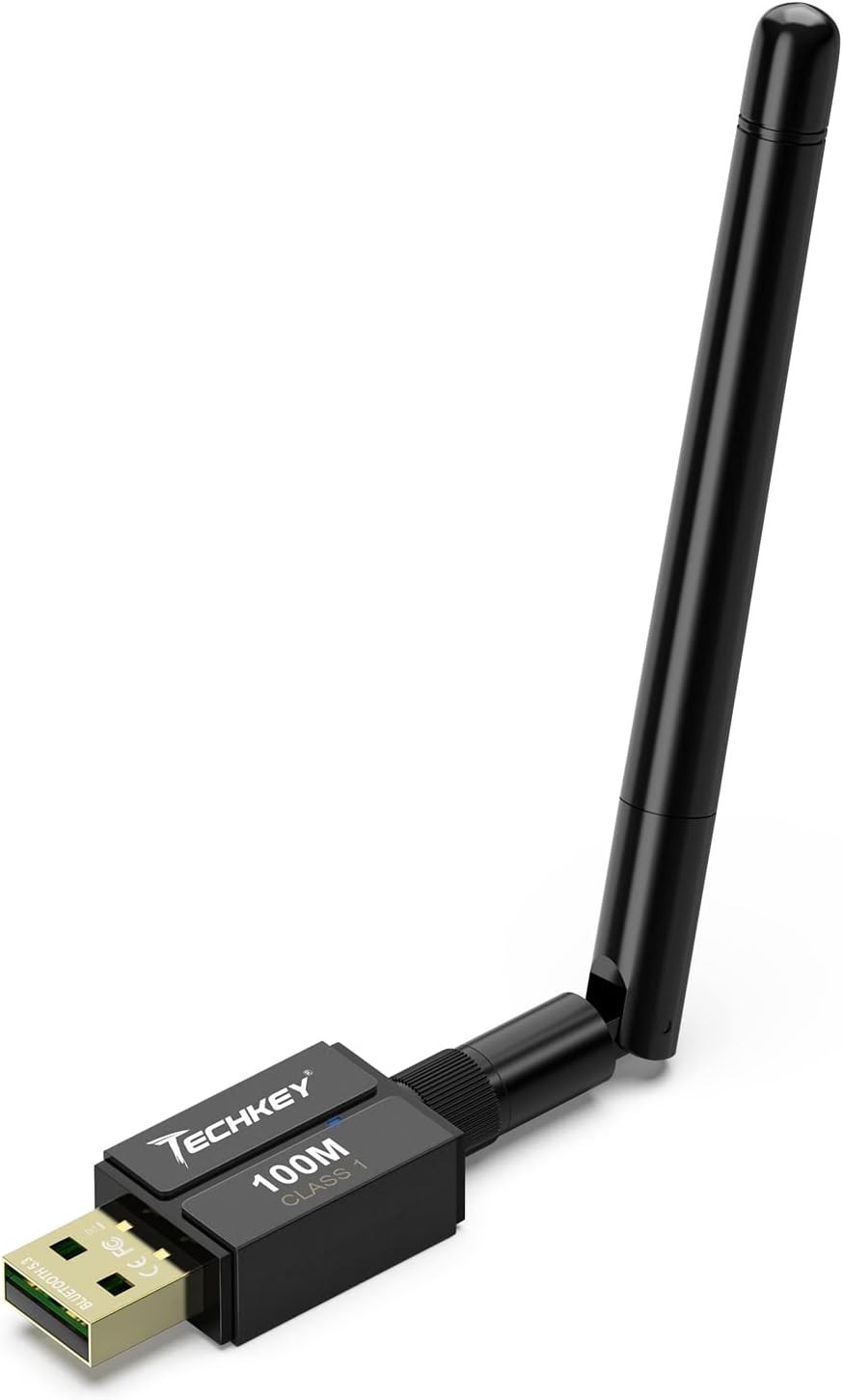 Long Range USB Bluetooth 5.3 Adapter for Desktop PC 328FT/100M Wireless Transfer