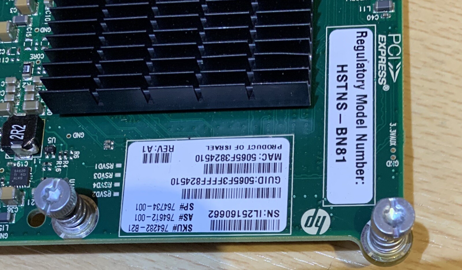 HPE 764282-b21 ,764734-001 IB QDR/EN 10GB 2P 544M infiniband MEZZ ADAPTER