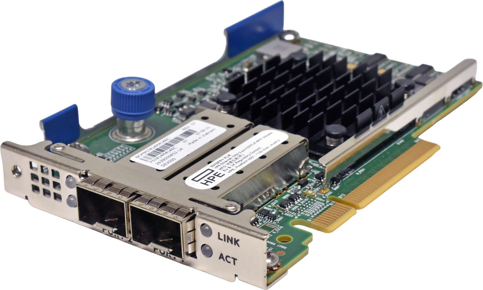 HP BroadCom 537FLR-SFP+ BCM957414M4146C P12925-001 P08438-001 10G Dual Port NIC