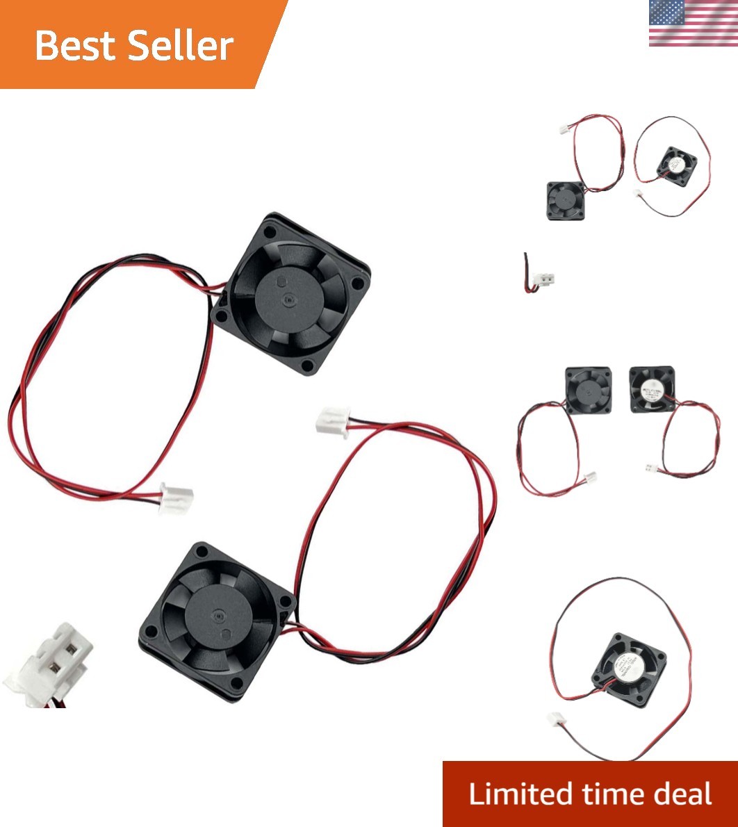 2pcs 30mm Cooling Fans, 5V Power, Perfect for Electronics Cooling
