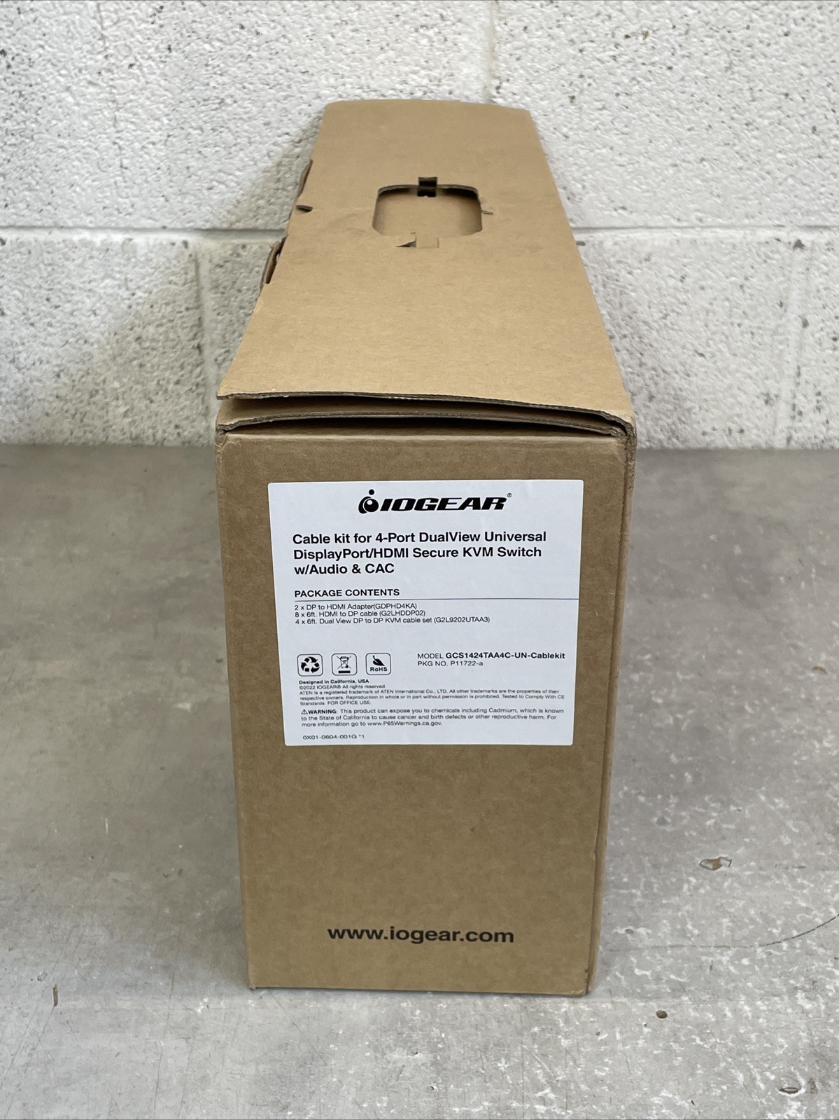 NEW - IOGEAR GCS1424TAA4C-UN Secure KVM Cable Kit DualView DP/HDMI