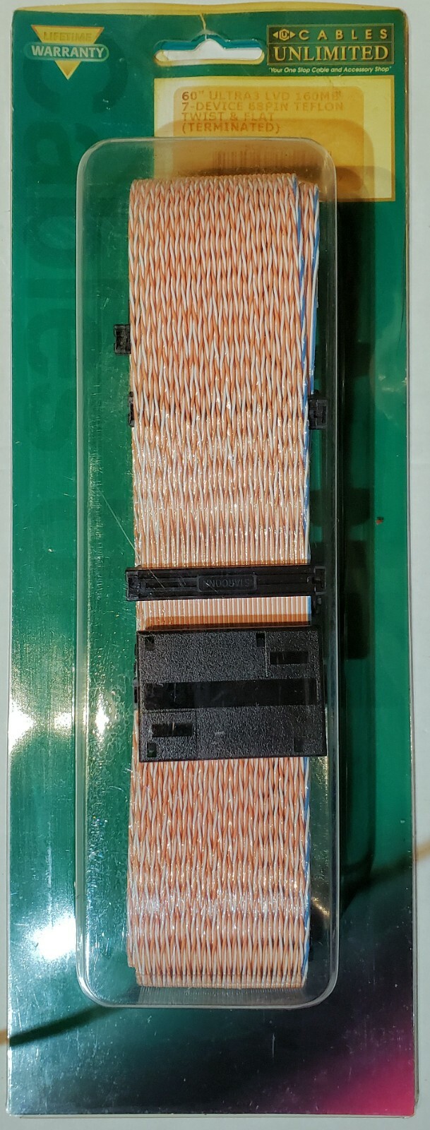 Cables Unlimited 60-in, 6 Device Ultra320 LVD SCSI Cable Twist & Flat Terminated