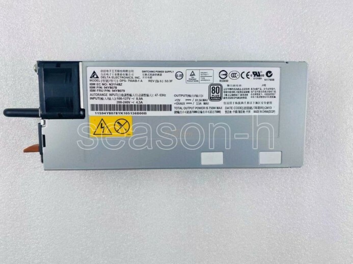 IBM 94Y8079 94Y8078 DPS-750AB-1 A 750W Server PSU Power Supply 