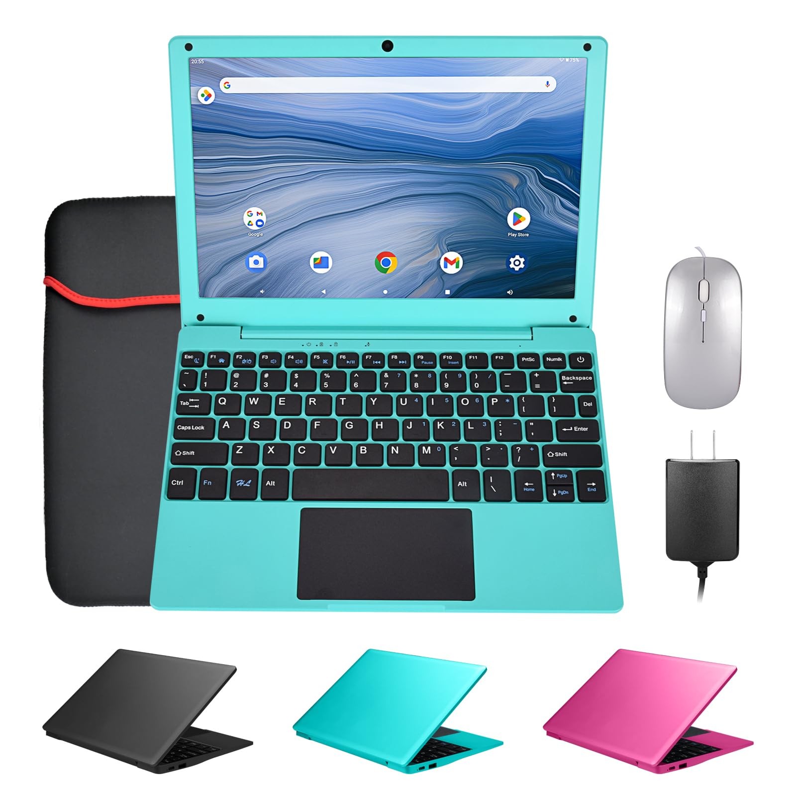 ZHAOHUIXIN Color Blue 10.1 Inch Mini Netbook Android Laptop