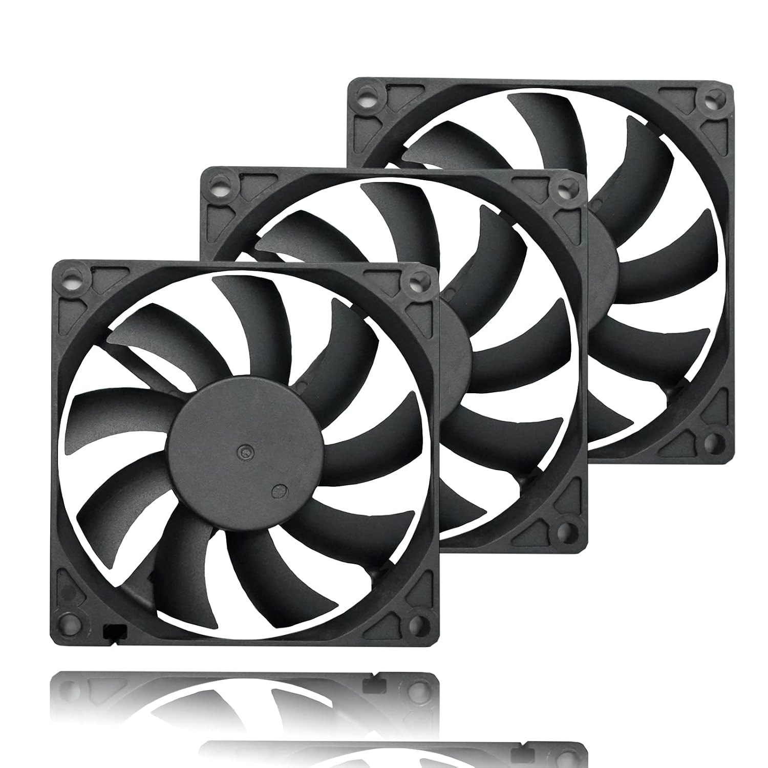80mm Slim Quiet Computer Fan 12v 80mm X80mm X15mm Silent Pc Fan 4pin Pwm For Com