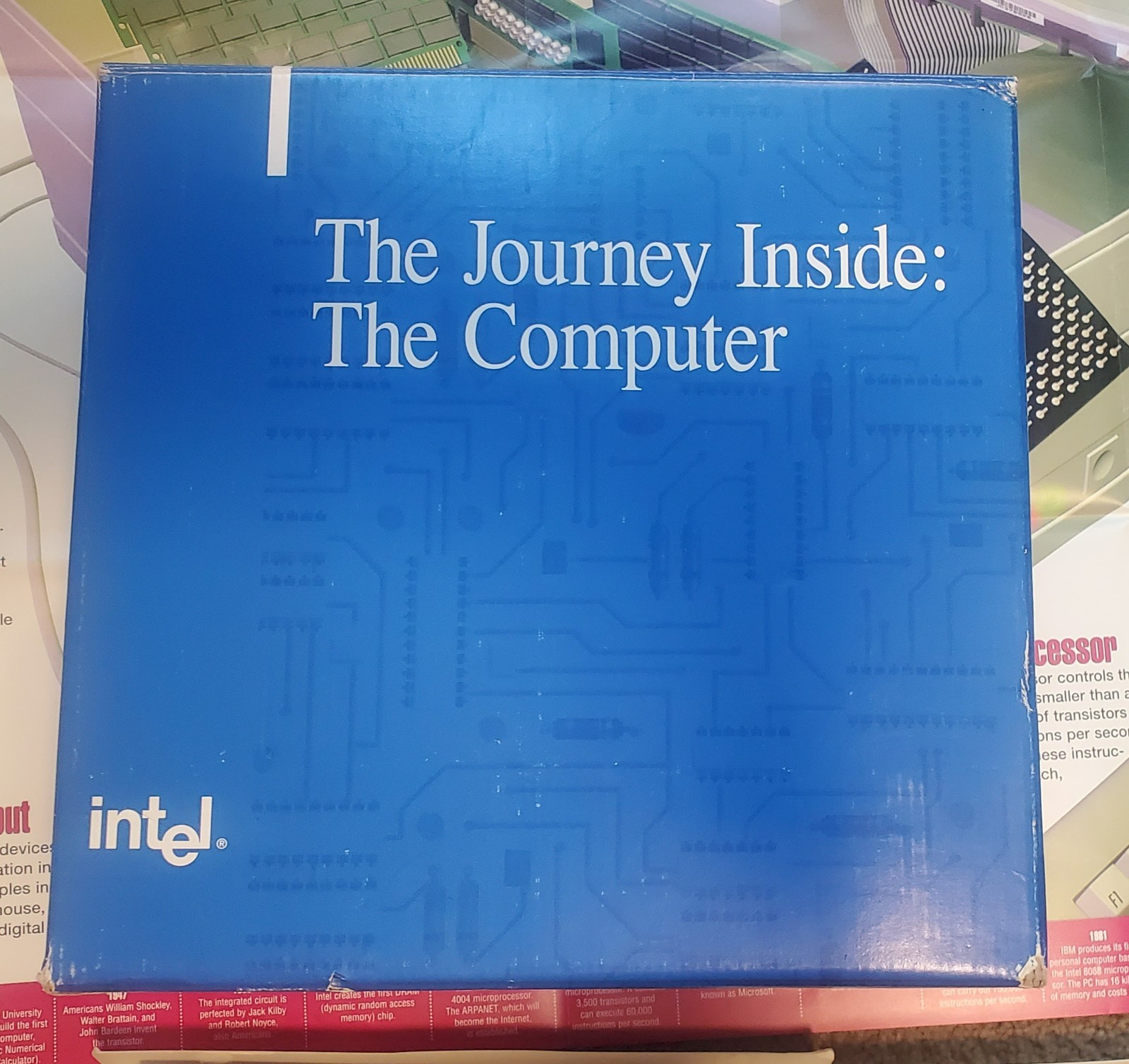 Intel Journey Inside: The Computer Chip Kit With Uncut Silicon Wafer 1997