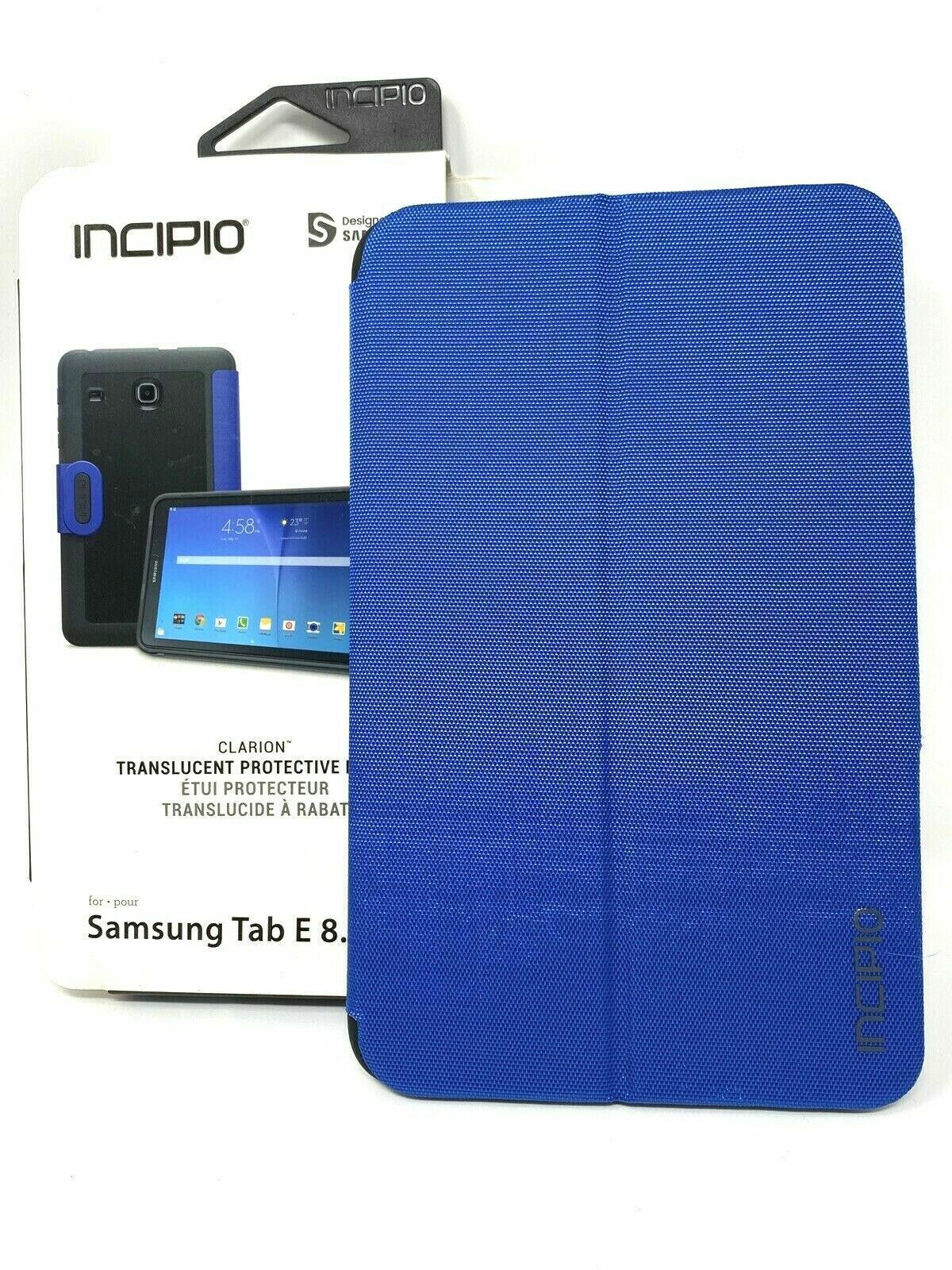 Incipio Clarion Folio Case for Samsung Galaxy Tab E 8" - Navy