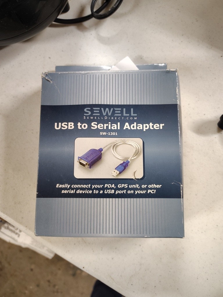 SEWELL INSTACOM, USB to Serial Adapter 2' with Posts (SW-1301)  + CD  -NEW