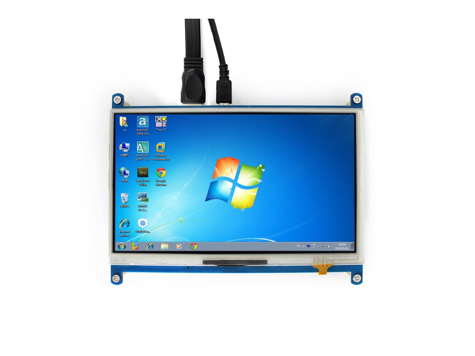 Waveshare 1024×600 7inch Resistive Touch Screen LCD HDMI IPS Various Systems