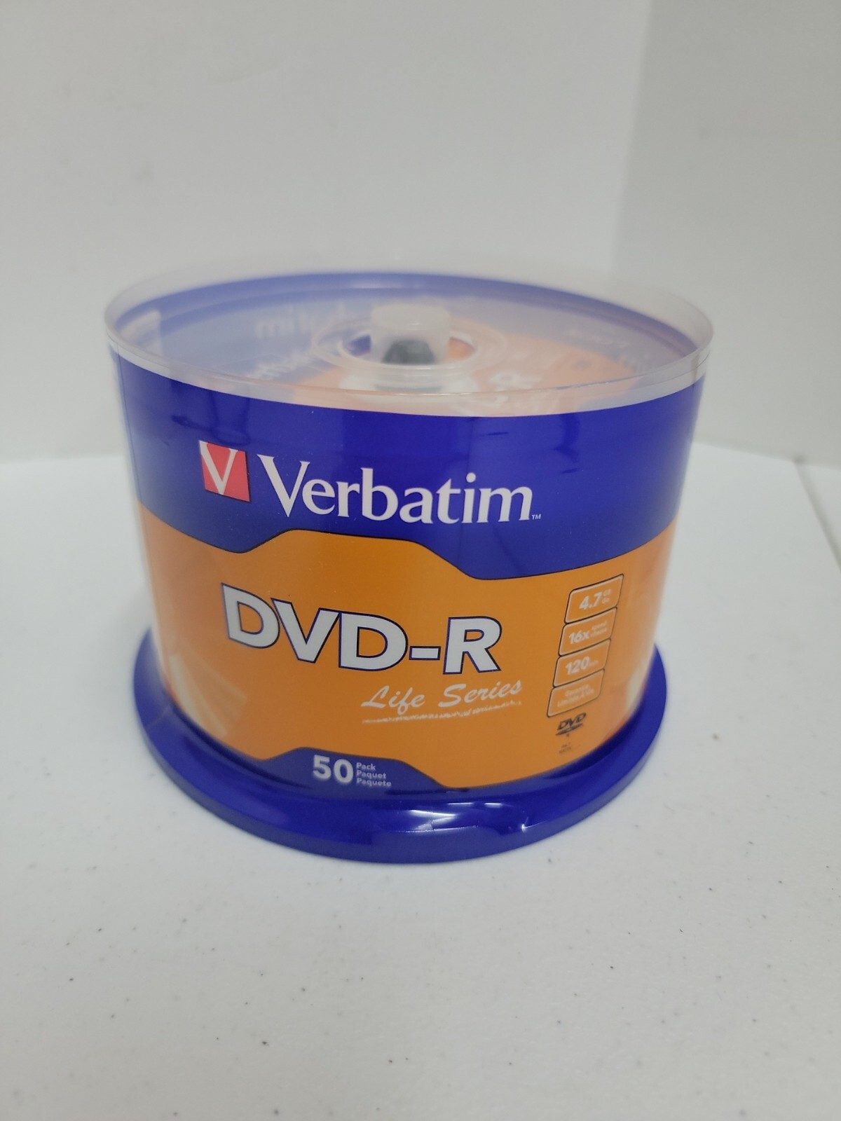 Verbatim (97176) DVD-R Life Series Storage Media 50 Pack - Brand New Sealed