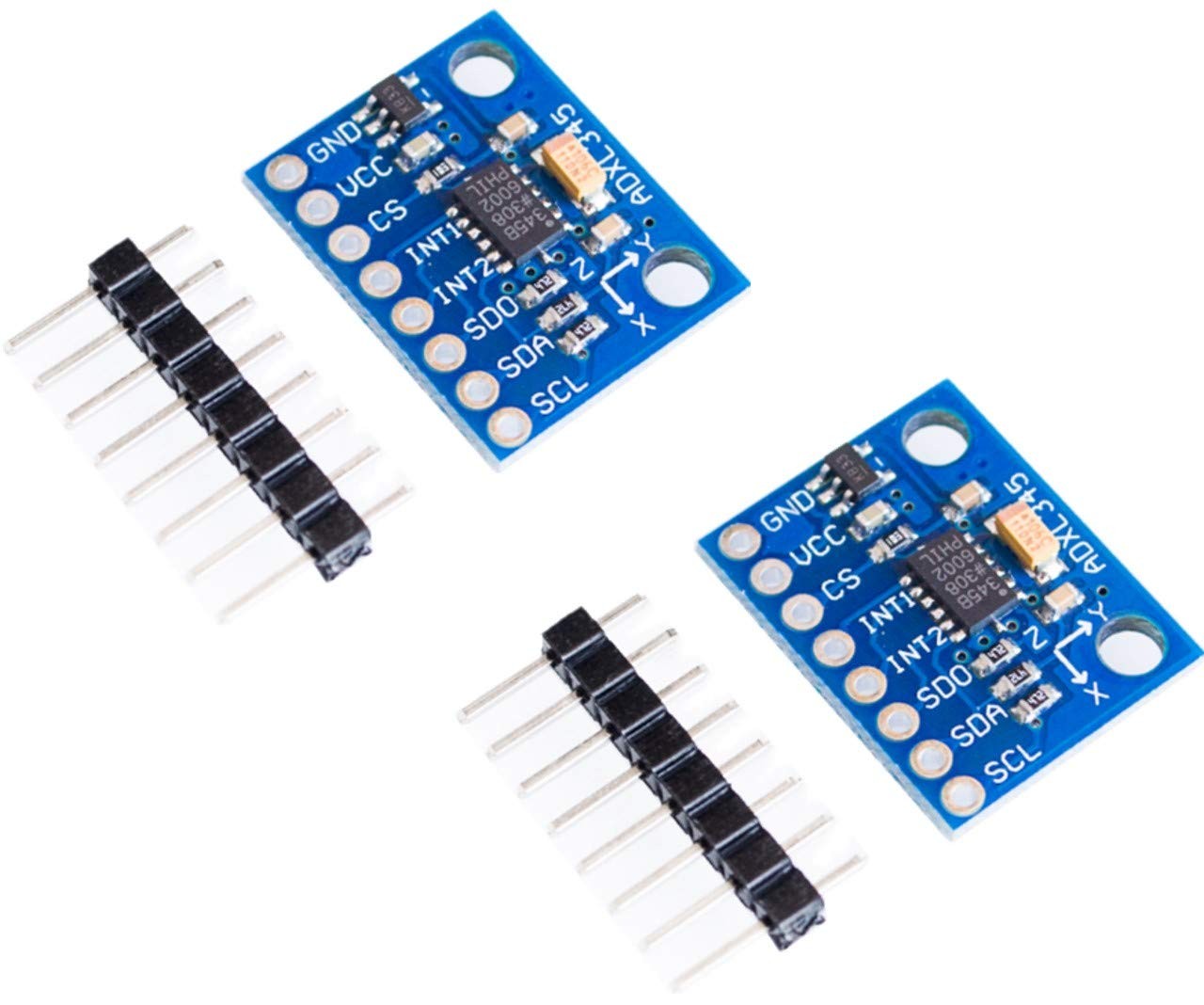 2pcs GY-291 ADXL345 3-Axis Digital Gravity Sensor Acceleration Module Tilt