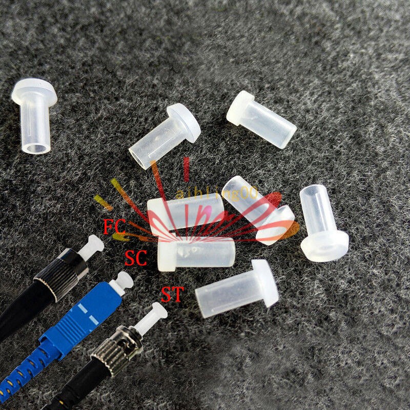 1000pc Fiber Optic Cable Dust Cap tutamen FC SC ST Dust Cover Clean Connector