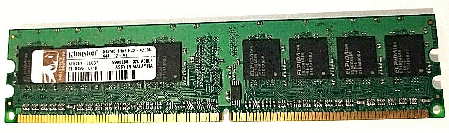 512MB KINGSTON KF6761-ELG37 DDR2-533MHz PC2-4200U 240-PIN NON-ECC RAM