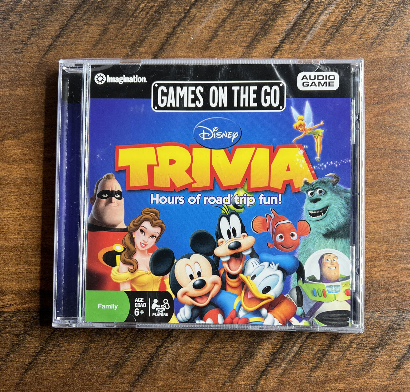 Disney Trivia Game - Games On The Go - Hours Of Road Trip Fun Audio Game Sealed