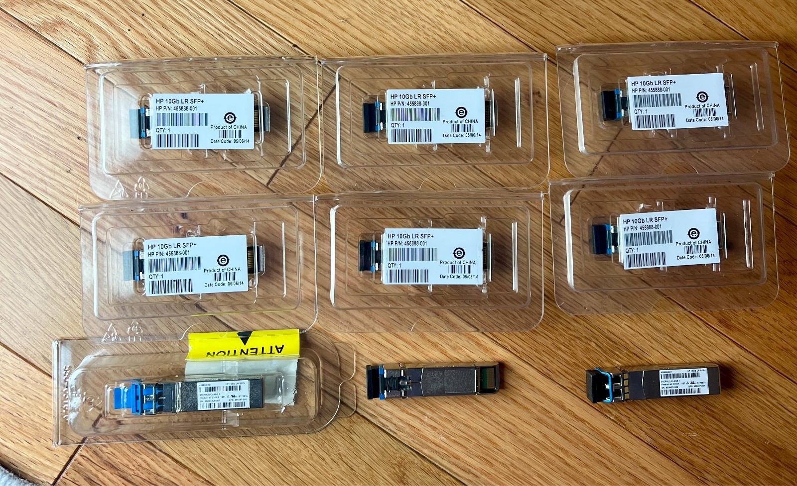 HP 10Gb LR SFP + module part number 455888-001