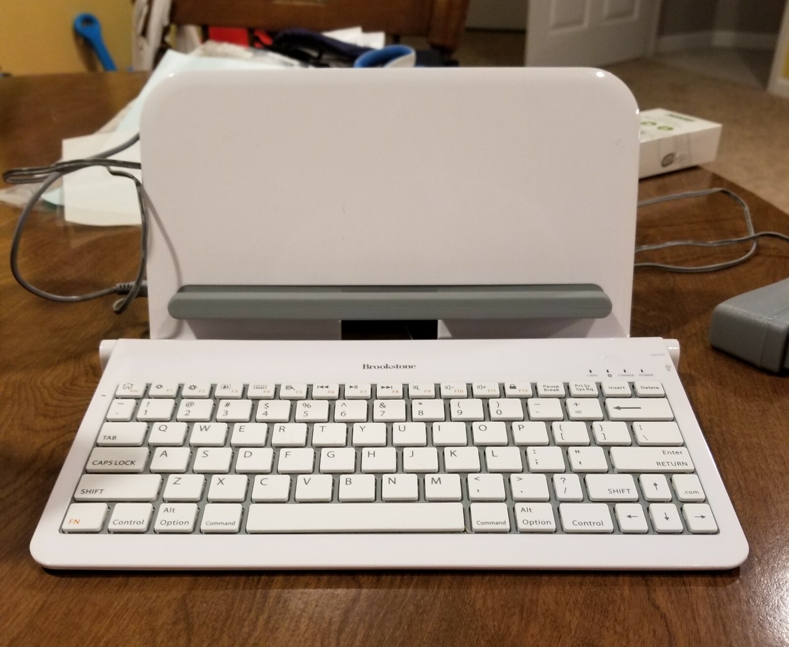 Brookstone Universal Tablet Stand with Wireless Keyboard