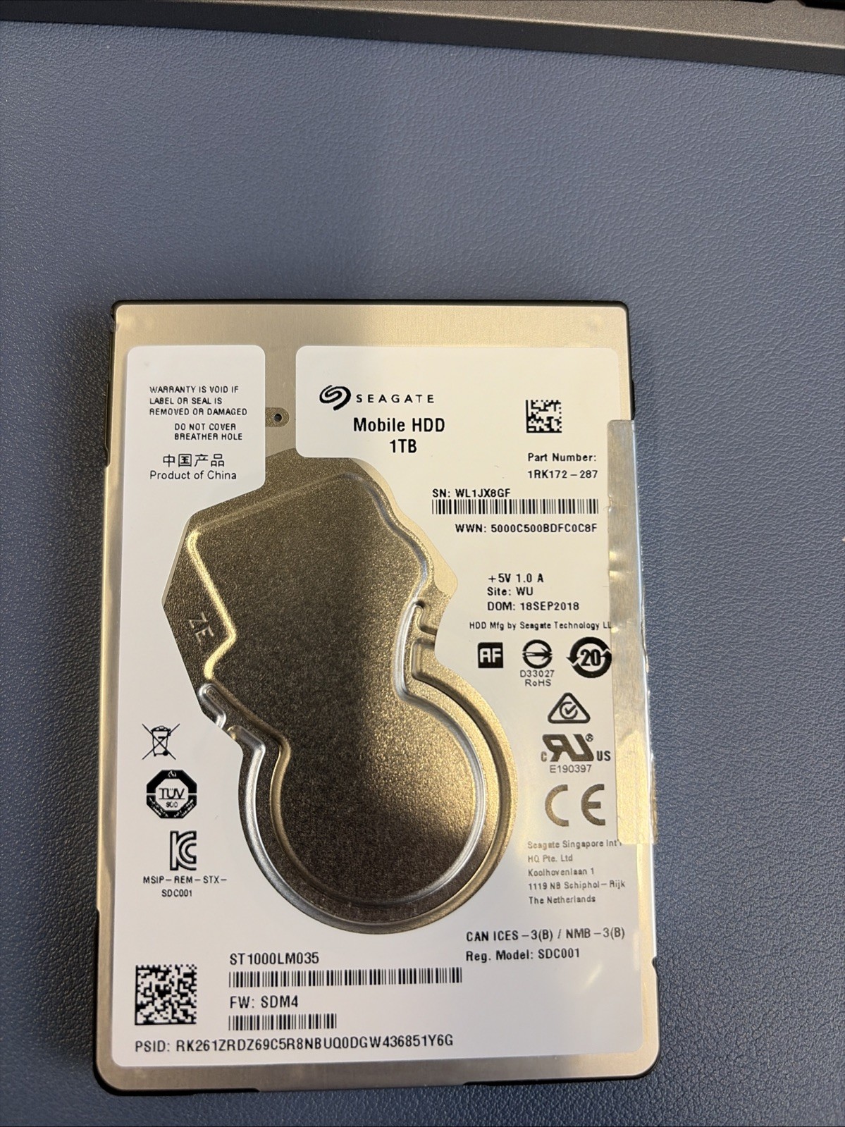 Seagate 1TB Internal Mobile HDD