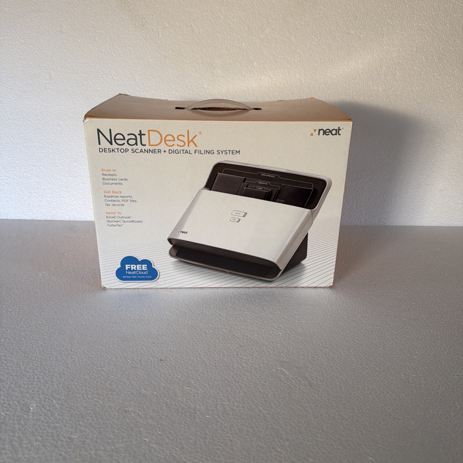 NeatDesk Plus Desktop Scanner and Digital Filing System ND-1000 Open Box