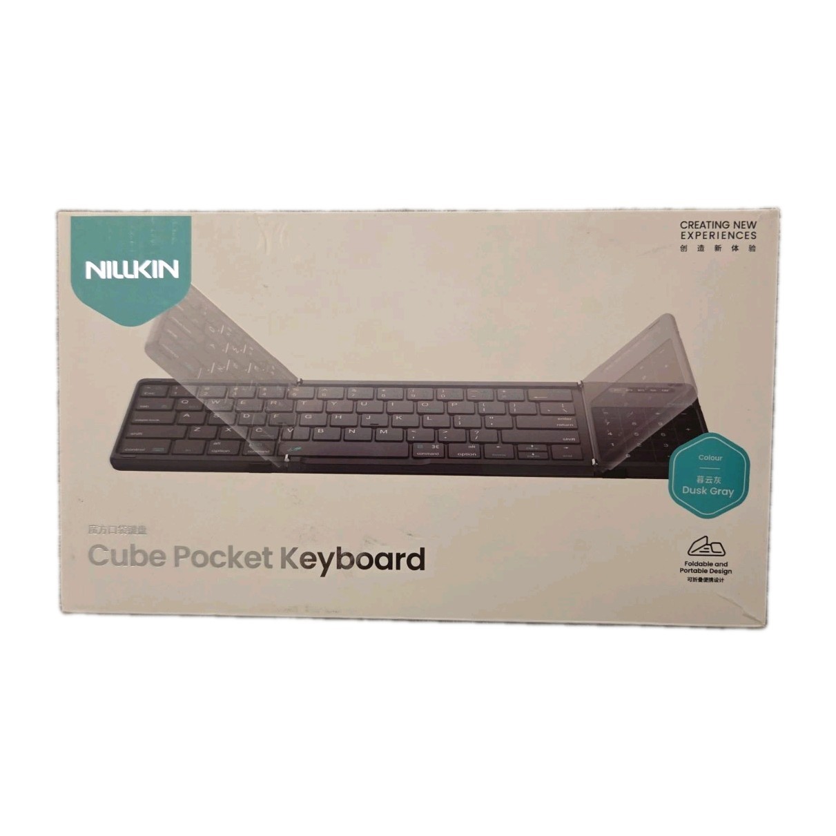 Nillkin Cube Pocket Keyboard Foldable w/ Carry bag - Dusk Gray
