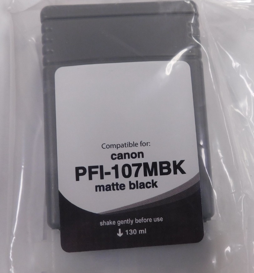 Replacement (canon) Wide Format Ink Cartridge Matte Black WCPFI107MB-02/10/2026