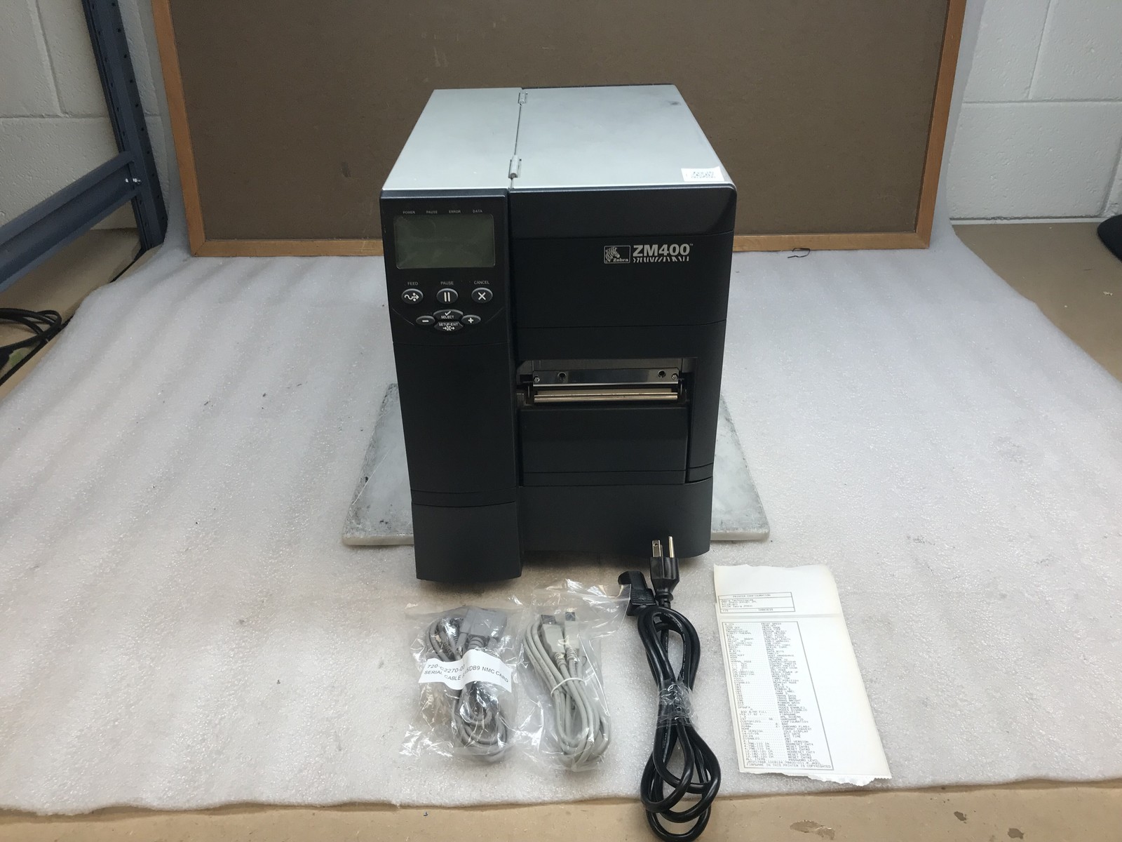 Zebra ZM400 ZM400-2001-0100T 200dpi LP / TLP Industrial Thermal Printer