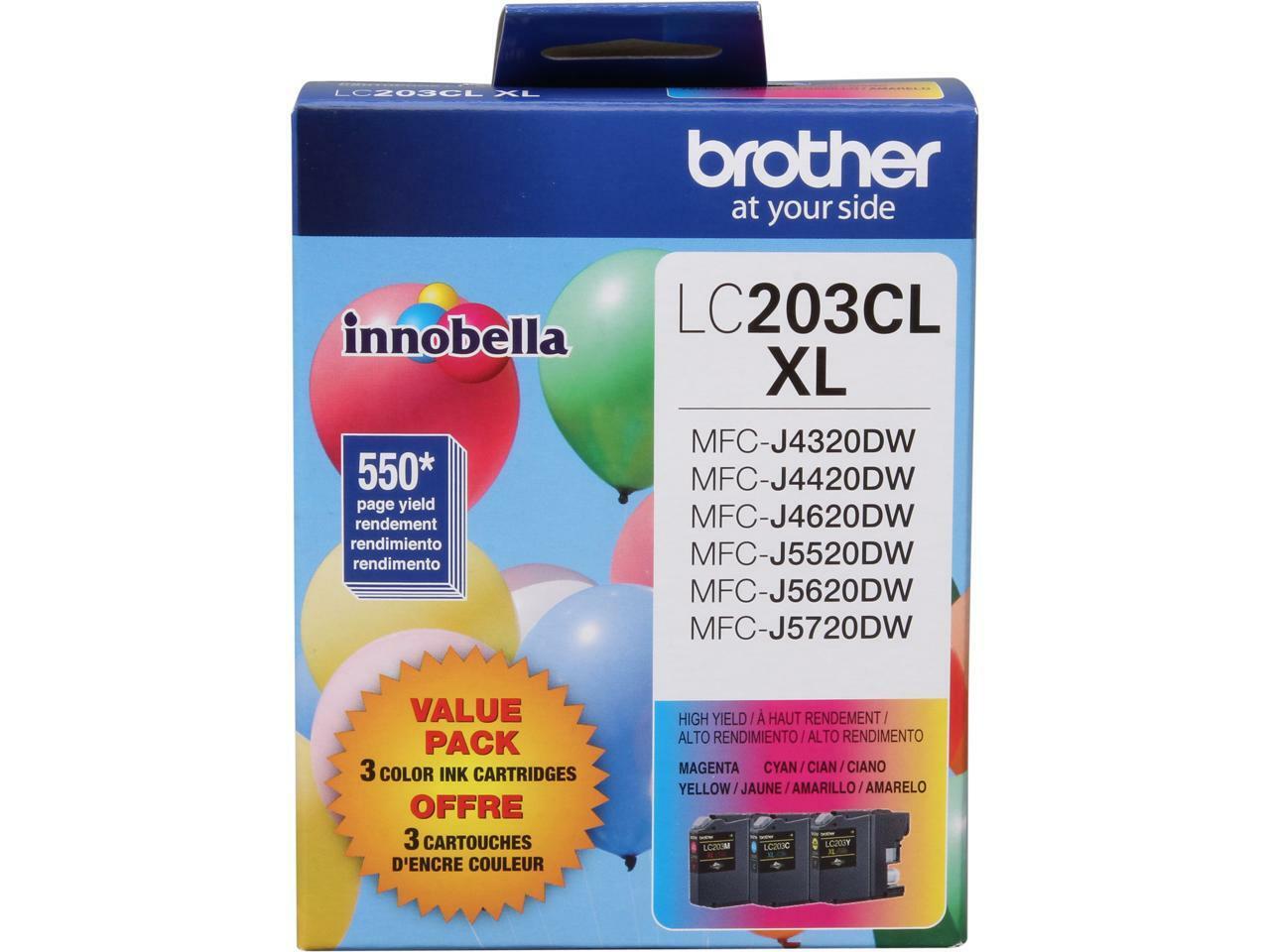 Brother LC2033PKS Super High Yield Innobella Ink Cartridge - Combo Pack - Cyan/M