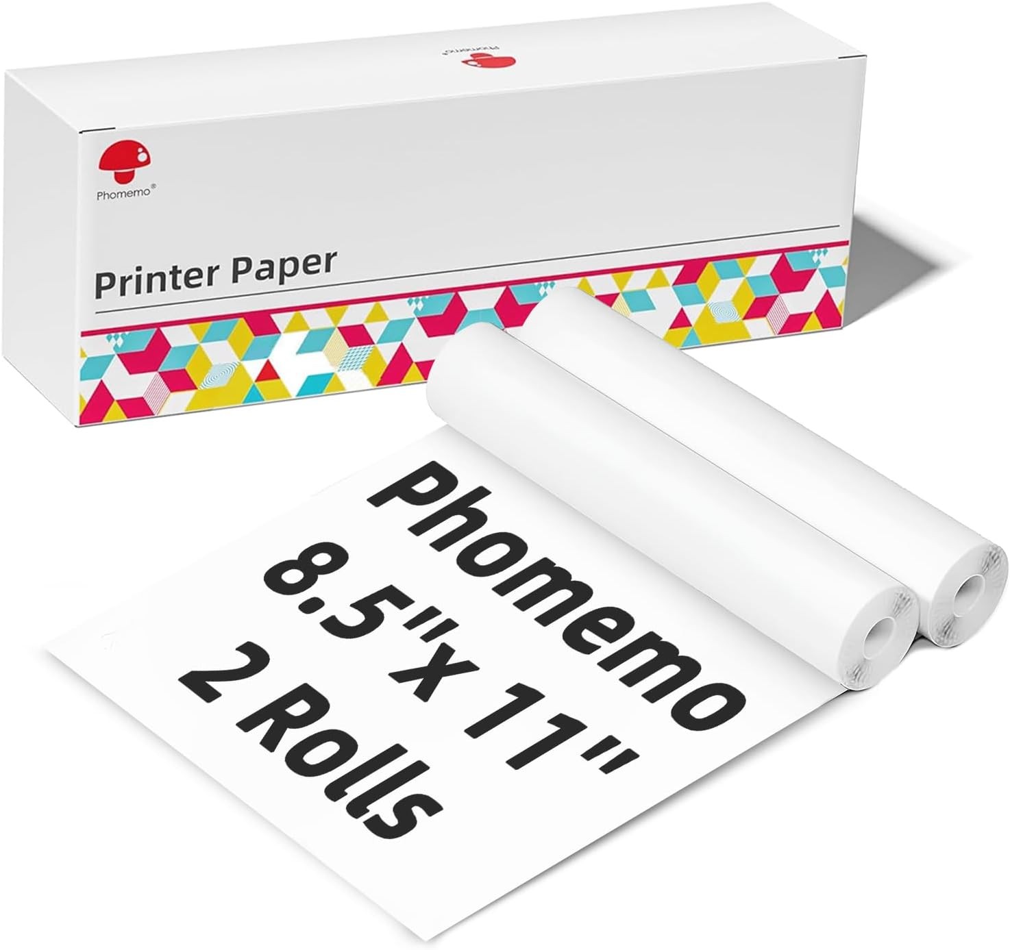 2-10 Rolls A4 Thermal Printer Paper 8.5x11" for M08F M832 M834 Portable Printer