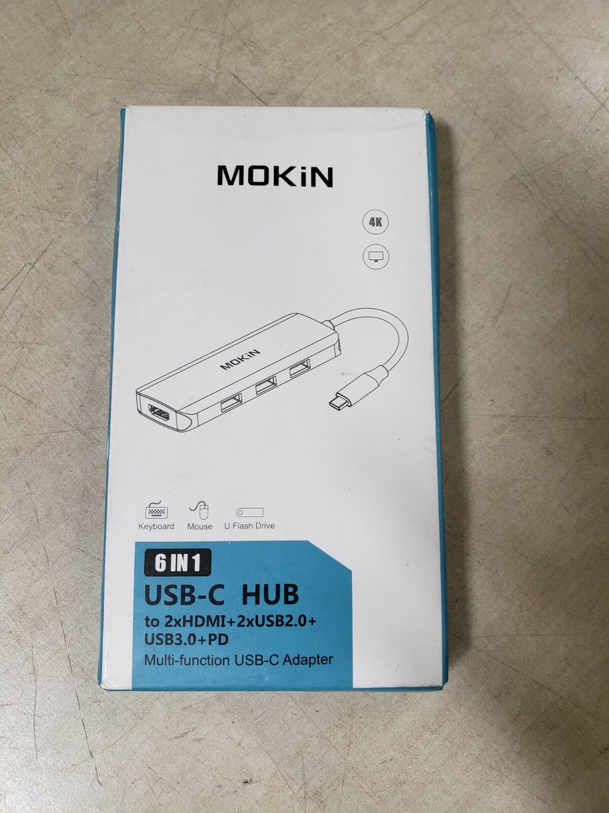MOKiN 6 in 1 USB-C HUB 2xHDMI and 2xUSB2.0 and 2xUSB3.0