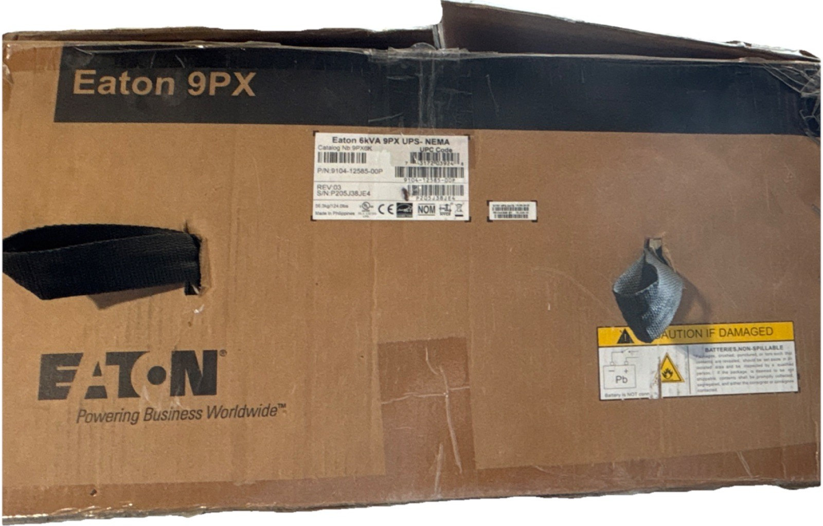 Eaton 9PX5K Rack Mount UPS 6000VA 5400W 200-240V Hardwired Black