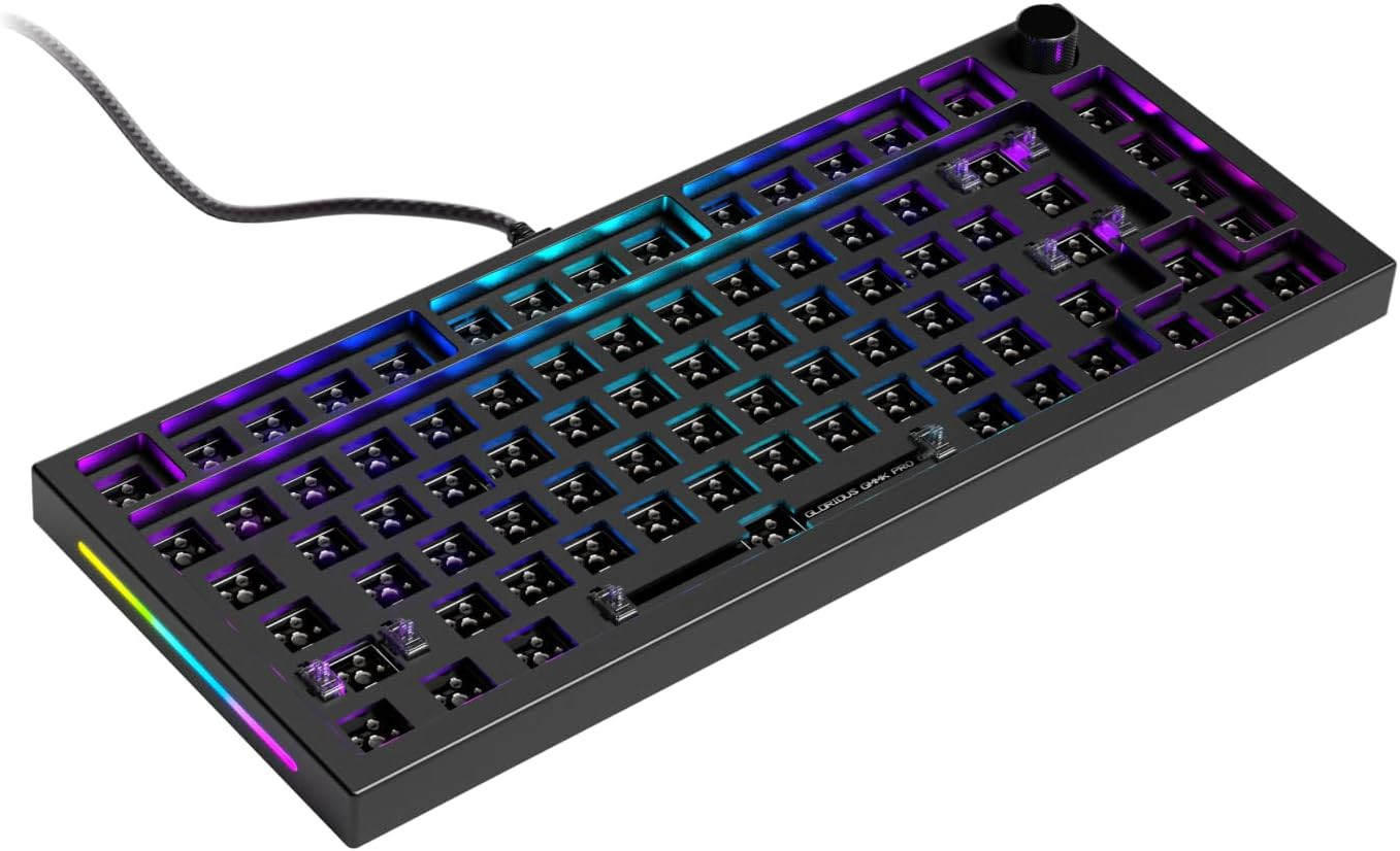 Gaming GMMK PRO 75% Barebones Black (Frame Only) - Modular Mechanical Gaming Key