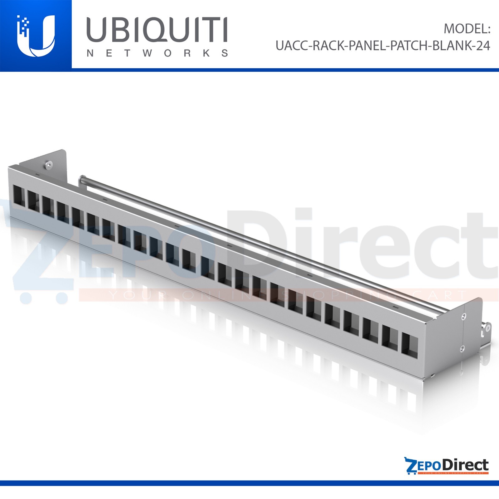 Ubiquiti Unifi Rack Mount Blank Patch Panel 24-Port UACC-RACK-PANEL-PATCH