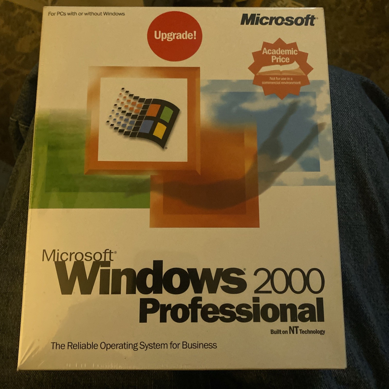 Factory Sealed Windows 2000 Professional Upgrade Edition Vintage PC Software NOS
