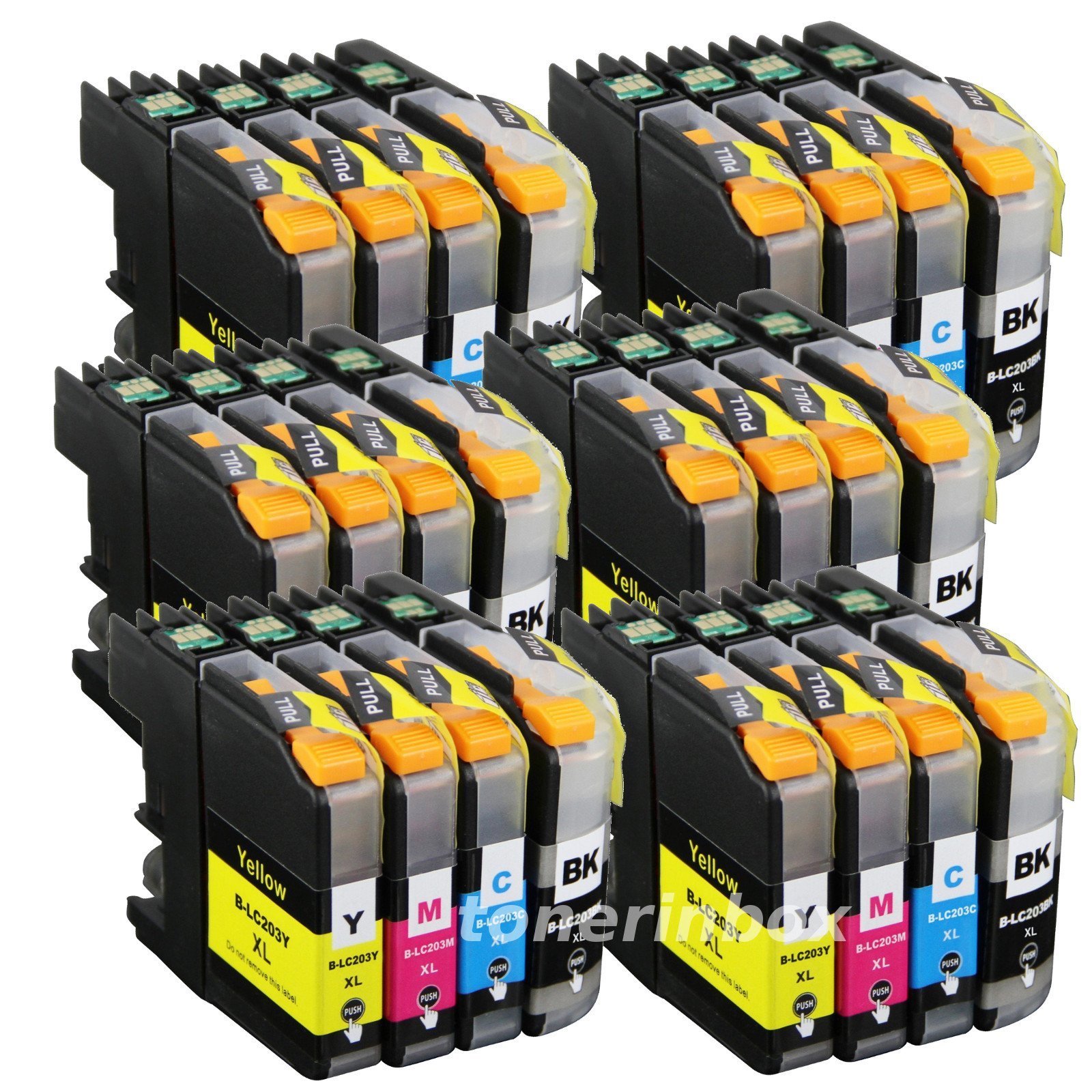 24pk LC203 XL Ink Cartridge For LC201 MFC-J460DW MFC-J480DW MFC-J485DW