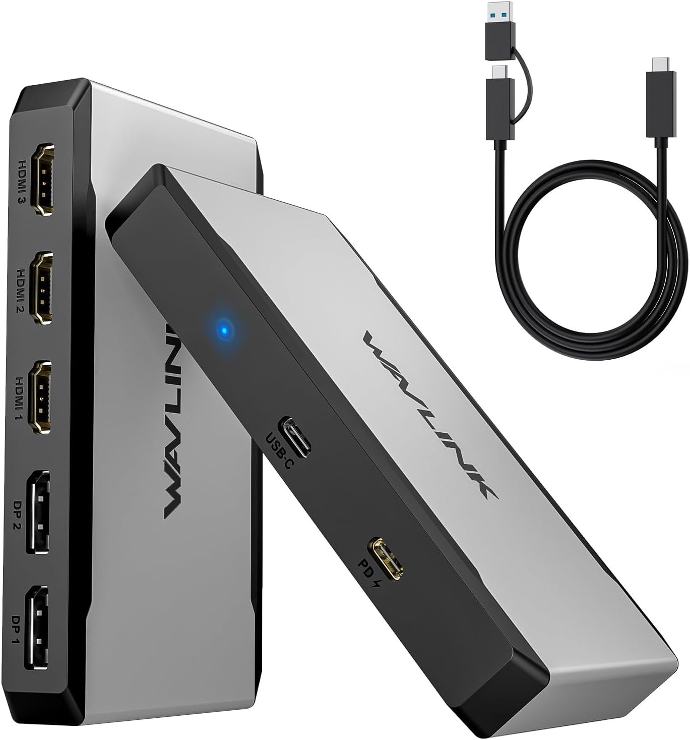 New - WAVLINK USB C to Triple Monitor Adapter, Compatible with Mac&Windows
