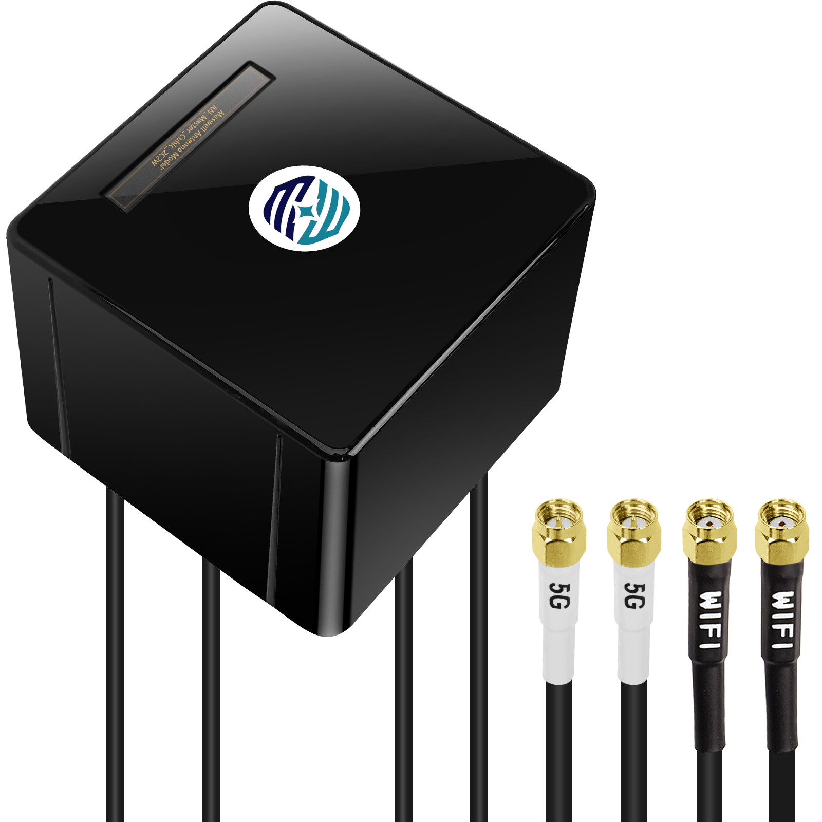4-in-1 4G 5G Antenna Outdoor 6dBi 600-8000 MHz 2X2 MIMO LTE & 2X2 MIMO WiFi 7
