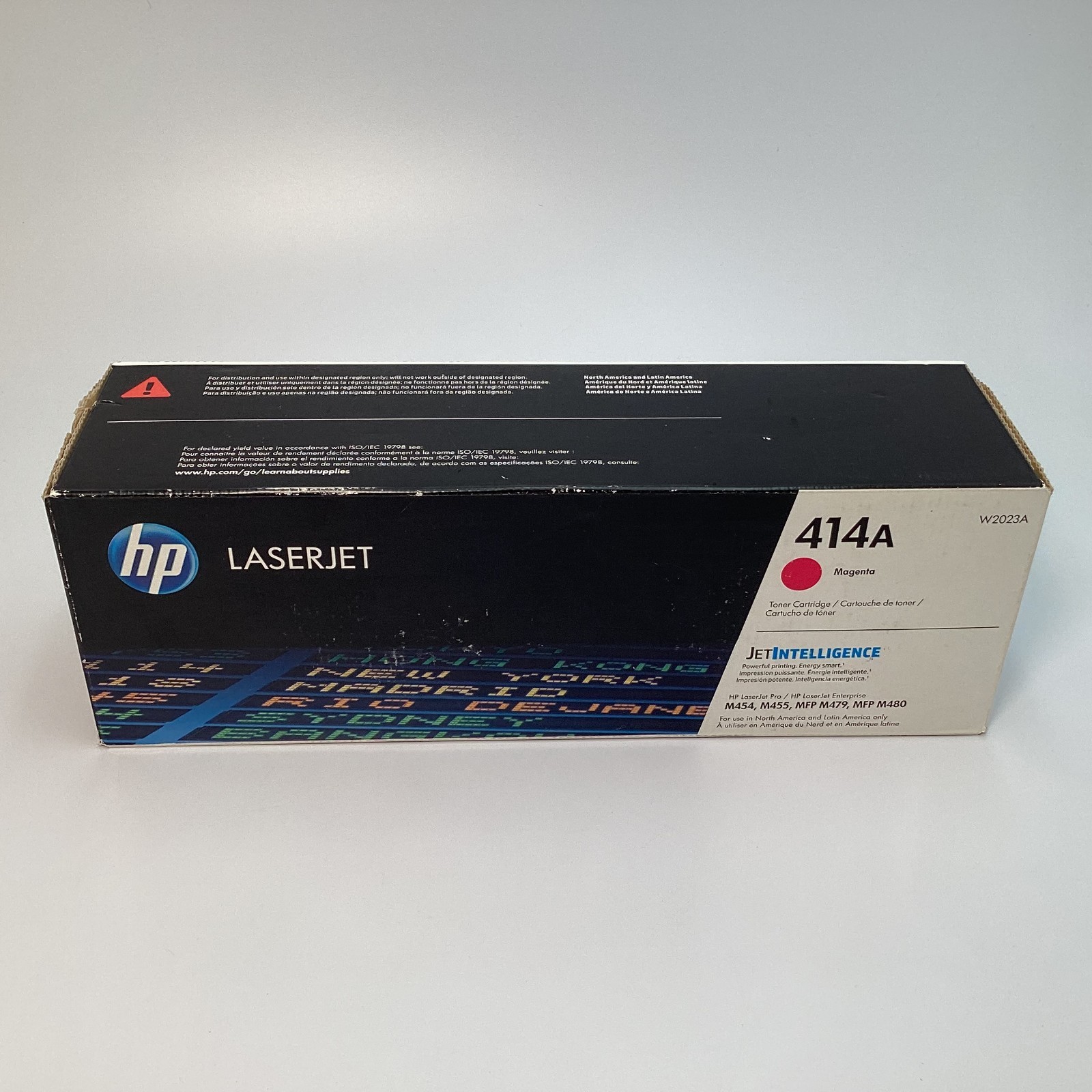 HP 414A W2023A Magenta Original LaserJet Toner Cartridge Exp 12/2022 - Sealed