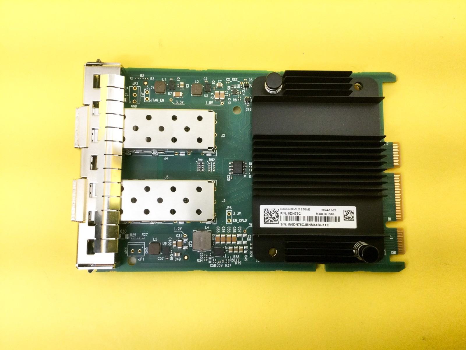 DN78C Dell Mellanox ConnectX-6 Lx Dual Port 10/25GbE SFP28 OCP 3.0 NIC 0DN78C
