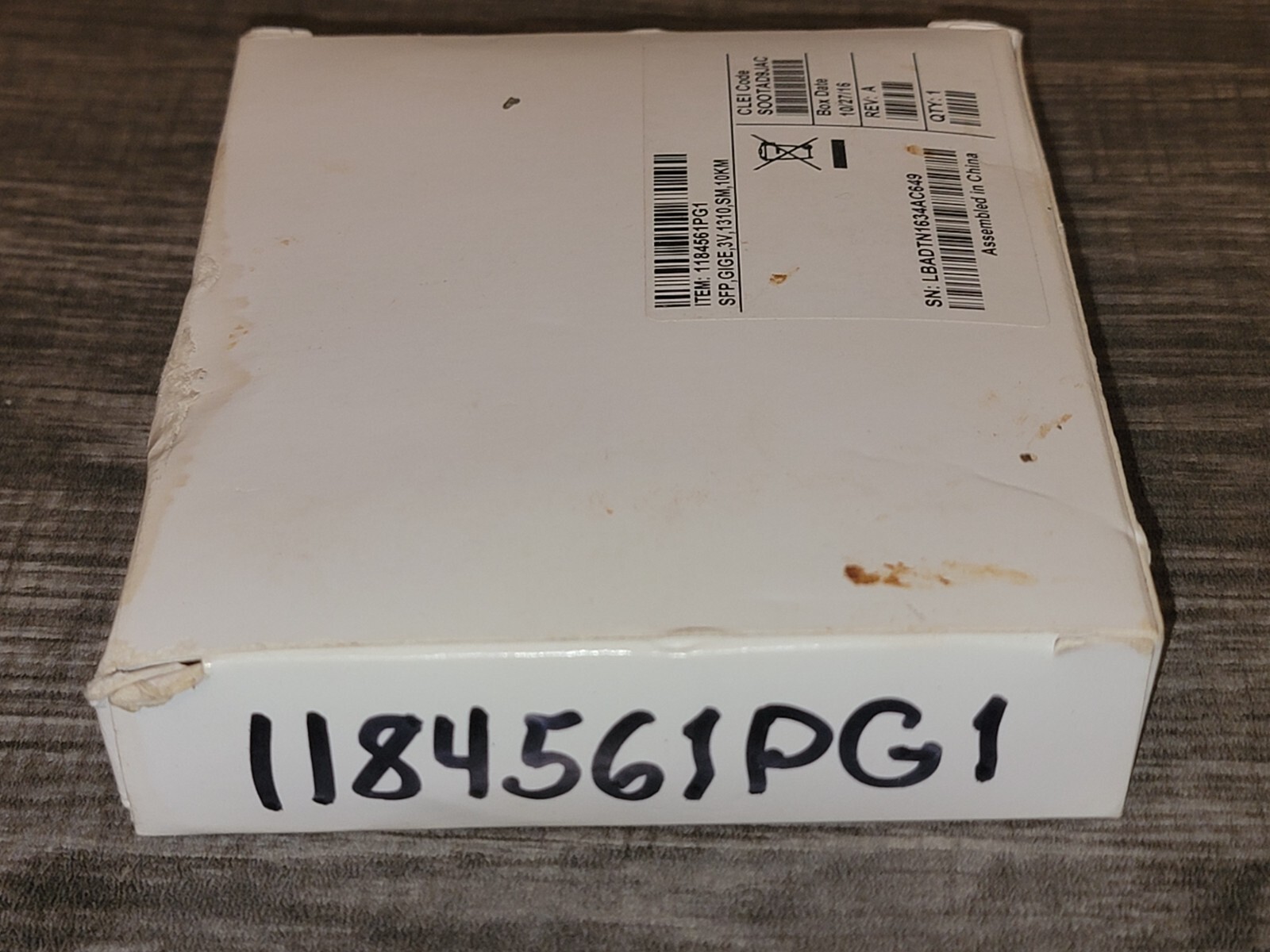 ADTRAN, 1184561PG1, SOOTAD9JAC, SFP GIGE 1310NM, SM, 10KM, NEW IN BOX