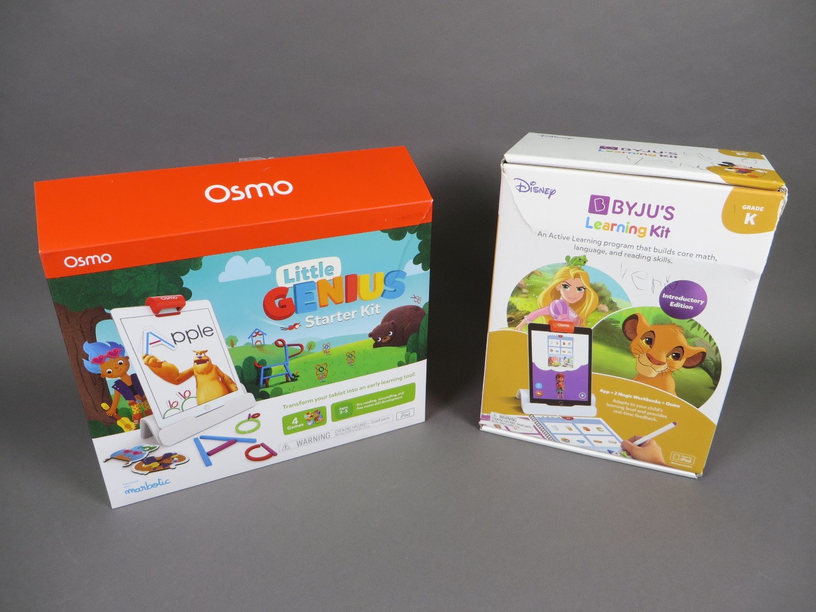 Osmo Little Genius Starter Kit iPad + Byju's Learning Kit Pre-K Learning Lot