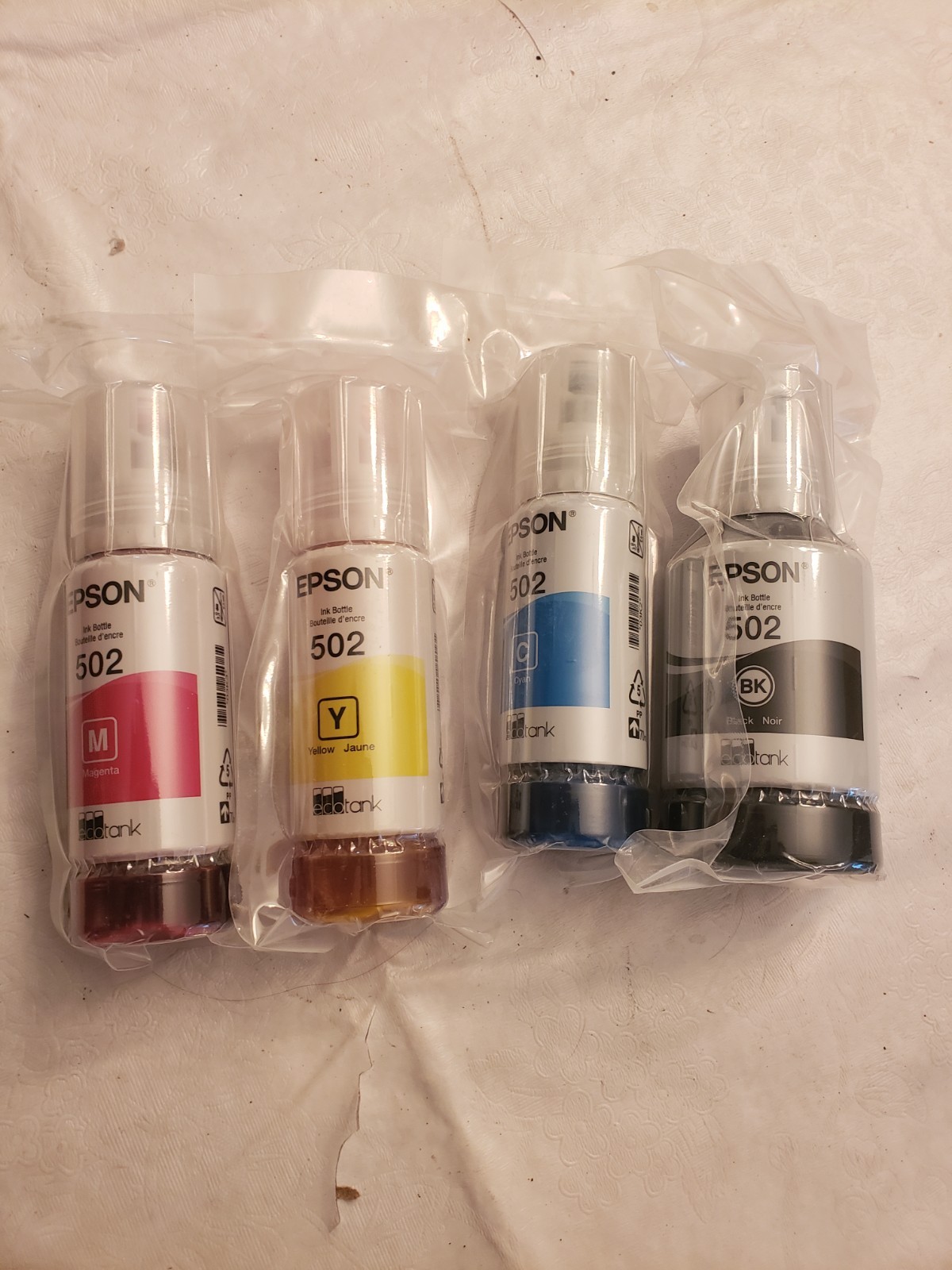 Genuine Epson 502 Ink Combo Pack for ECO-TANK ET-2850 3850 4850 Printers-OEM-4PK