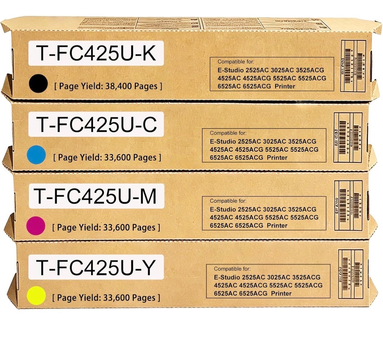 T-FC425UToner Cartridge for Toshiba E-Studio2525AC 3025AC 3525ACG 4525AC 4525ACG