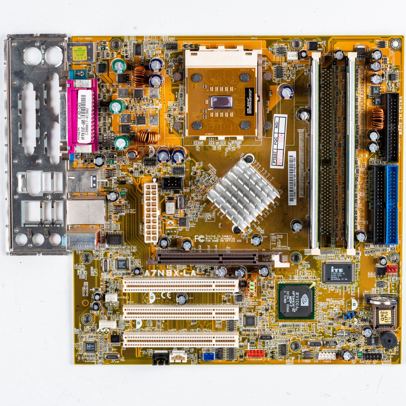 Asus A7N8X-LA Socket A MicroATX Motherboard DDR AMD Athlon XP 2800+ AGP nForce2