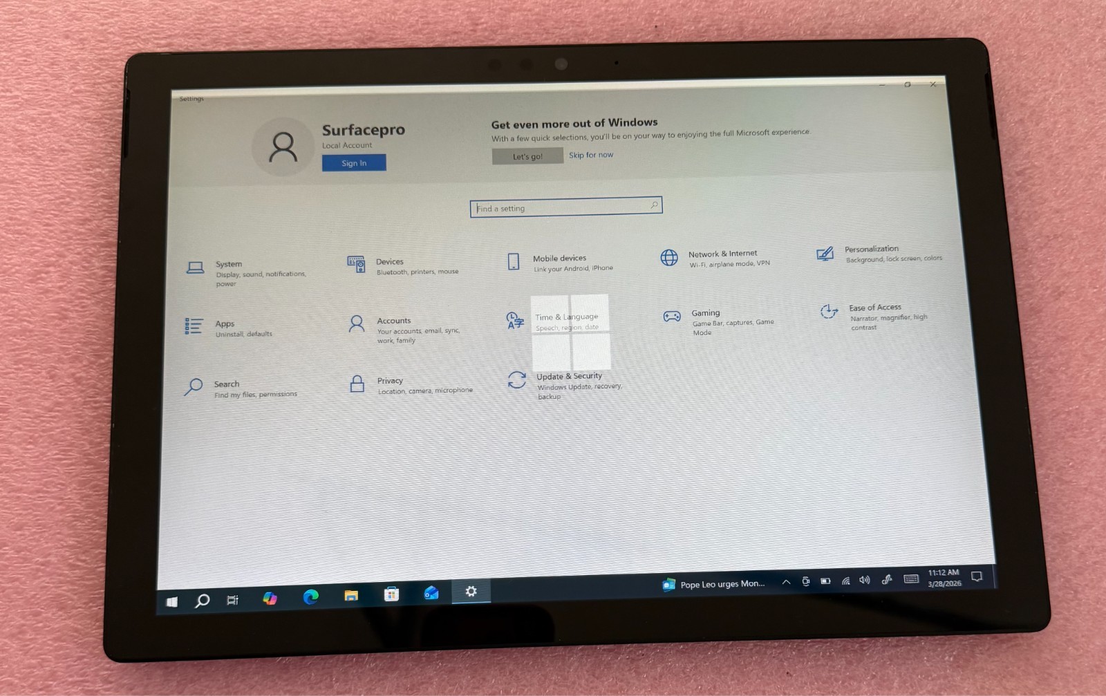 Microsoft Surface Pro 6 12.3"i7-8650U 16GB RAM 512GB SSD Wins10-Blk#Read Ad#3M03